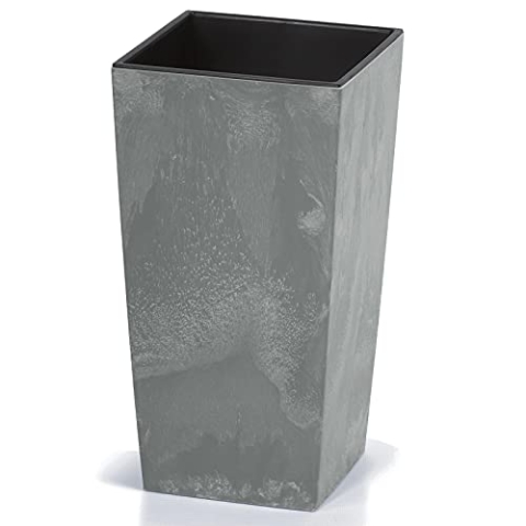 Deuba® Blumentopf 91L 75x40x40 cm Betonoptik Inkl. Einlegeboden Indoor Outdoor Blumenkasten Pflanzkübel Grau