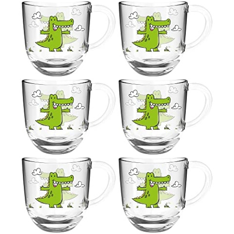 LEONARDO HOME Leonardo Tasse BAMBINI 6er-Set 280 ml Krokodil, 022900, Glas