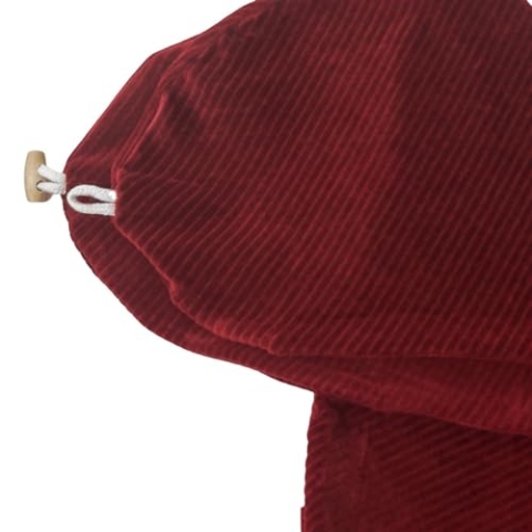 HOBEA-Germany Stillkissenbezug für Stillkissen 190cm Designs (Cord dunkelrot)