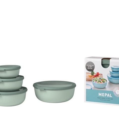 Set Multischüssel Cirqula flach, 4-teilig (350+750+1250+2250 ml) - Nordic sage