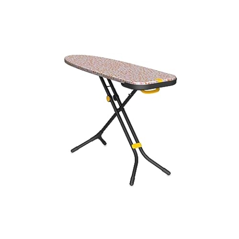 Joseph Joseph Glide Bügeltisch mit kompakten Beinen und integrierter Dampfbügeleisenablage, 135 x 45 cm, Bedruckter Baumwollbezug, Pfirsichblüte