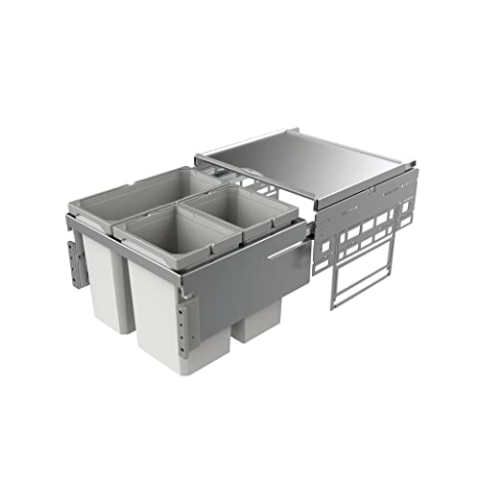 Naber, Cox® Base 1T 500-3. Abfallsammler, hellgrau, Höhe 360 mm