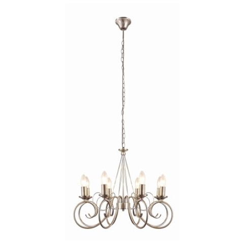 Lindby Kronleuchter Marnia (Retro, Vintage Antik) in Bronze aus Metall (8 flammig E14) - Pendelleuchte Hängelampe Lüster Lampe Deckenleuchte Deckenlampe Wohnzimmerleuchte