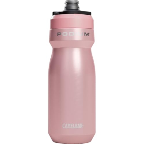 CAMELBAK Podium Steel Isolierte Edelstahl-Wasserflasche für Radfahren, Fitness und Sport, passend für die meisten Fahrradkäfige, 530 ml, Blütenblatt