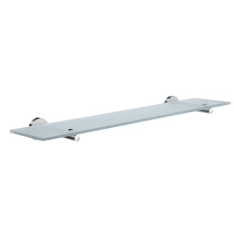 Smedbo Home Badezimmer Glas Regal mit Klammern, Silber/weiß