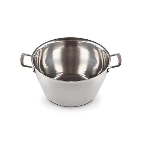 Le Creuset Einkochtopf aus 3-ply Edelstahl, Ø 30 cm, Für alle Herdarten inkl. Induktion geeignet, Silber, 96204130001000