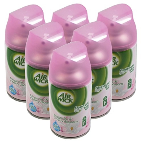 6x 250 ml Air Wick Freshmatic Max Nachfüller Airwick Duft frischer Magnolie & kirschblüte / Magnolia & cherry Blossom
