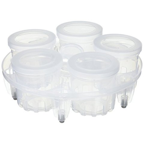 Instant Pot Yogurt Set Joghurt-Maker Becher, glas, farblos