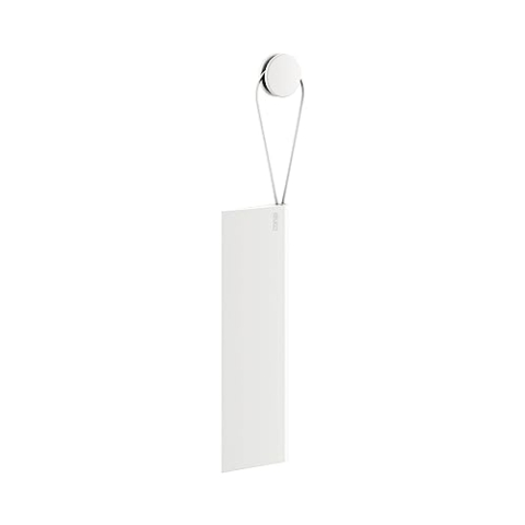 KEUCO Duschabzieher aus Silikon, mit Wandhalterung, Glaswischer zum Kleben, 26,4x8,2x1,7 cm, schlierenfrei, Abzieher für die Dusche, Farbe: weiß