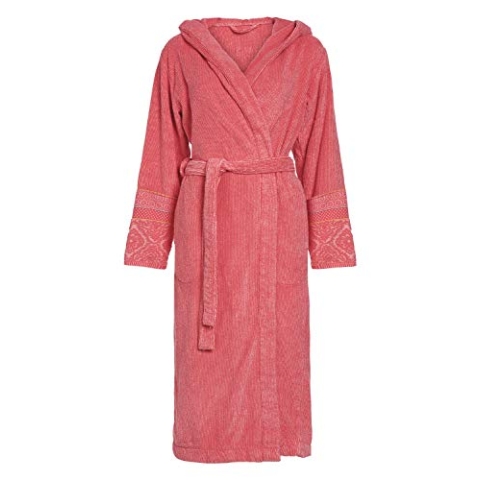 Pip Studio Kapuzen-Bademantel Soft Zellige | Coral - M