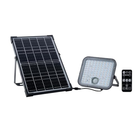Ledvion Modern Solar Wandleuchte mit Bewegungssensor, 30W & 4800 Lumen, 4000K, IP65 Wasserdicht, Bewegungserkennung & Dämmerungsschalter, Energieeffizient & Wetterfest