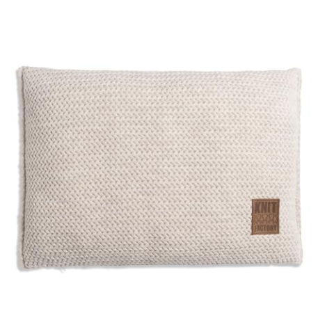 KNIT FACTORY - Maxx Kissen - Beige - 60x40 cm