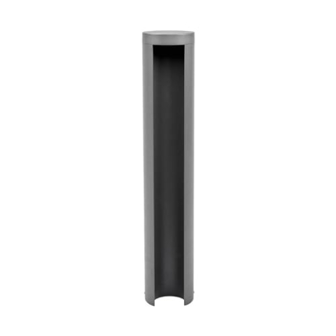 Lucande LED Außenleuchte Jaron (spritzwassergeschützt (Modern) in Alu aus Aluminium (1 flammig,) - Wegeleuchte Pollerleuchte Wegelampe Sockelleuchte