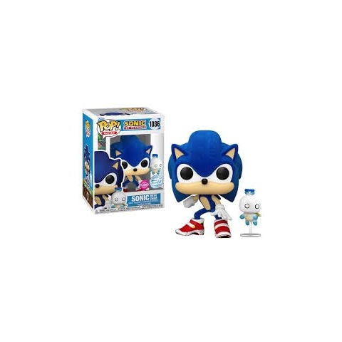 Funko Pop Sonic with Hero Chao Flocked Special Edition 1036