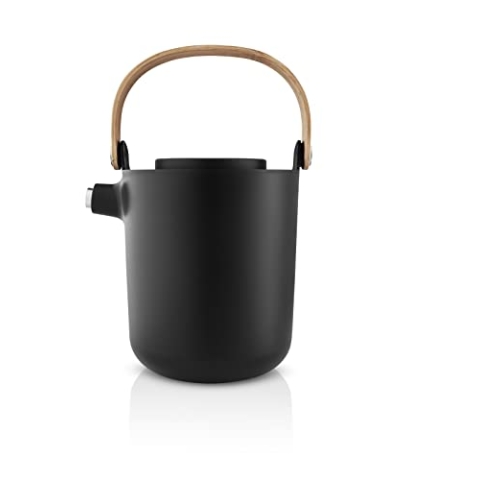 EVA SOLO | Nordic Kitchen Tee-Thermoskanne 1,0 l | Moderne Isolierkanne – für Tee – mit eingebautem Teefilter | Black
