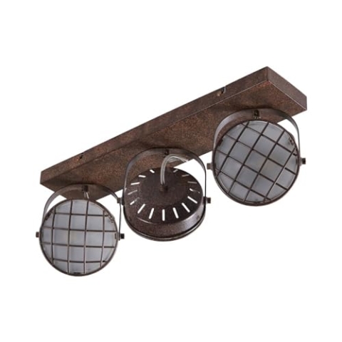 Lindby Strahler Tamin (Vintage, Industriell) in Braun aus Metall (3 flammig G9) - Deckenlampe Deckenleuchte Lampe Spot Wohnzimmerleuchte