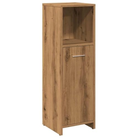 vidaXL Badschrank Artisan-Eiche 30x30x95 cm Holzwerkstoff, Badezimmerschrank, Schrank Bad, Schrank Badezimmer, Badezimmerschränke, Schränke Bad