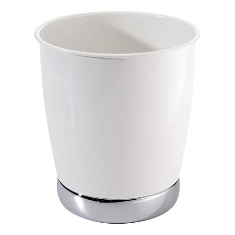 iDesign 74721EU York 2 Abfalleimer, weiß / chrom