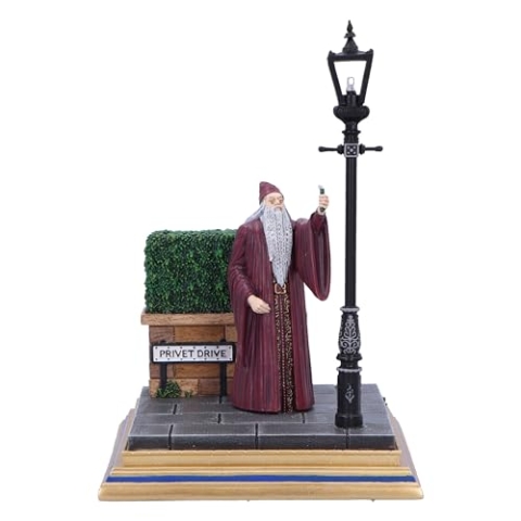 Nemesis Now Harry Potter Ligusterfahrt, leuchtende Figur, 18,5 cm, Kunstharz, offizielles Harry-Potter-Merchandise, Dumbledore-Figurenszene, gegossen aus feinstem Harz, fachmännisch handbemalt