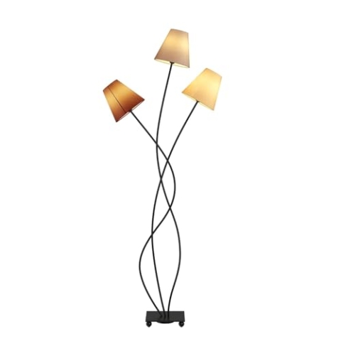 Lindby Stehlampe Melis (Modern) in Creme aus Textil (3 flammig, E14) - Stehleuchte Floor Lamp Standleuchte Wohnzimmerlampe Wohnzimmerleuchte