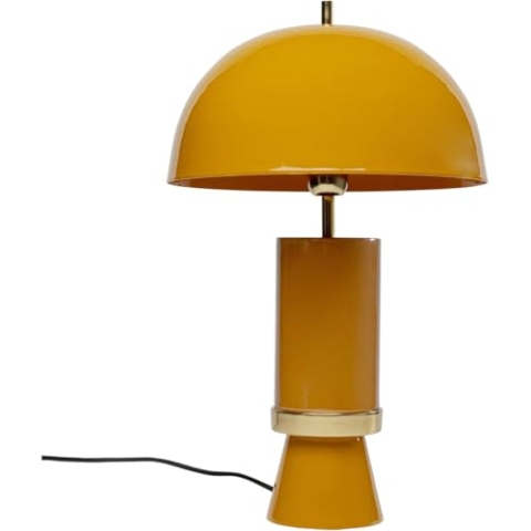 Kare Design Tischlampe Josy Gelb, Gold, Ocker, Metall, Moderne Tischleuchte, Büro, Wohnzimmer, Schlafzimmer, Office, keine Leuchtmittel inklusive, 51x30x30 (HxBxT)
