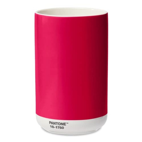 PANTONE Porzellan Vase, inkl. Geschenkbox, 1000ml, Color of The Year (CoY) 2023: Viva Magenta 18-1750