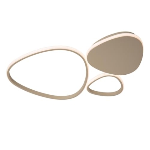 LUCIDE SAMLING - Deckenleuchte - LED Dim. - CCT - 1x30W 2700K/4000K - Taupe