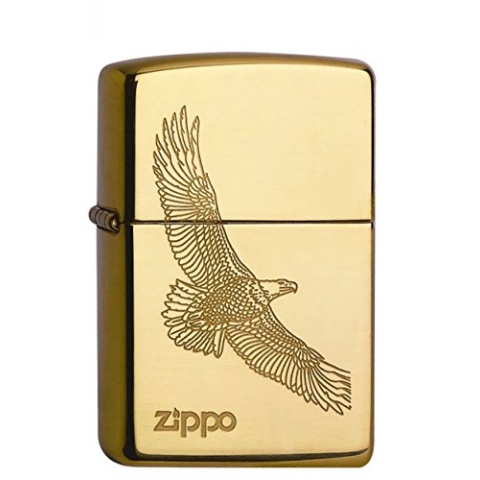 Zippo 1150001 60001332 Eagle Brass Feuerzeug, Messing, Gold