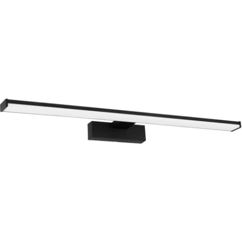 EGLO LED Wandlampe Pandella 1 - Wandleuchte, Spiegelleuchte Aus Aluminium Und Kunststoff, Badezimmer Lampe in Schwarz, Weiß - Feuchtraumleuchte, IP 44, Neutralweiß, L 60 cm