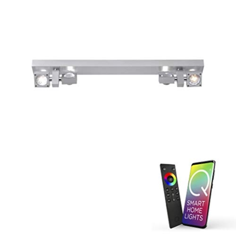 Paul Neuhaus LED-Deckenleuchte, Deckenleuchte, Smart Home Alexa fähig, RGB+W Farbwechsel, modernes Design, IP20