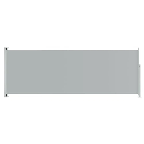 vidaXL Seitenmarkise Ausziehbar Sonnenschutz Sichtschutz Windschutz Seitenwandmarkise Seitenrollo Markise Balkon Garten Terrasse 220x600cm Grau