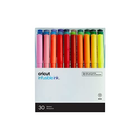 Cricut Infusible Tintenmarker Stift Set | Ultimativ | Mittelpunkt | 30-Pack | Zur Verwendung mit infusiblen Tintenkompatiblen und Cricut Easypress oder Cricut Autopress