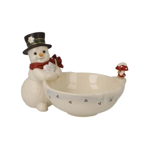 Schale Verschneiter Winter - Schneemänner Weihnachten