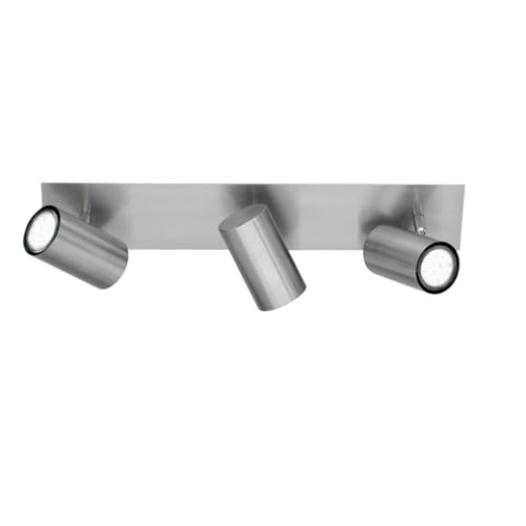 Trio Leuchten Balken in Nickel matt, Spotbalken 3-flammig, exklusiv 3xGU10, Länge: 48 cm 802400307