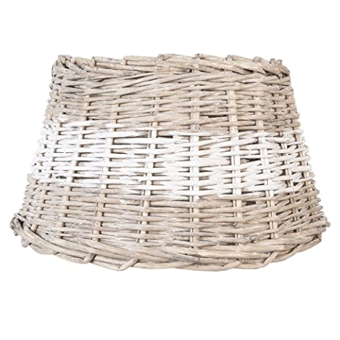 Clayre & Eef 6RO0067BW Lampenschirm Ø 38 * 22 cm / E27