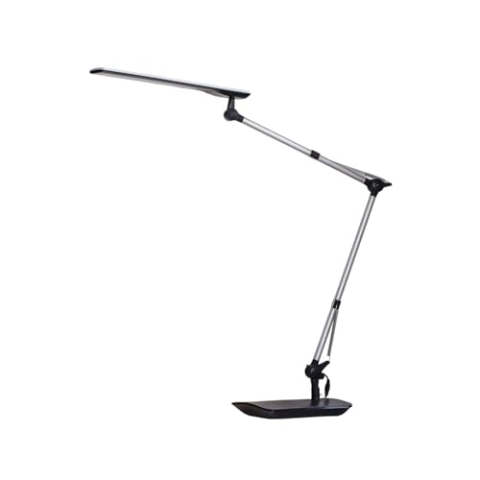Lindby LED Tischlampe 'Felipe' dimmbar (Modern) in Alu u.a. für Arbeitszimmer & Büro (1 flammig,) - Tischleuchte, Schreibtischlampe, Nachttischlampe, Arbeitszimmerleuchte