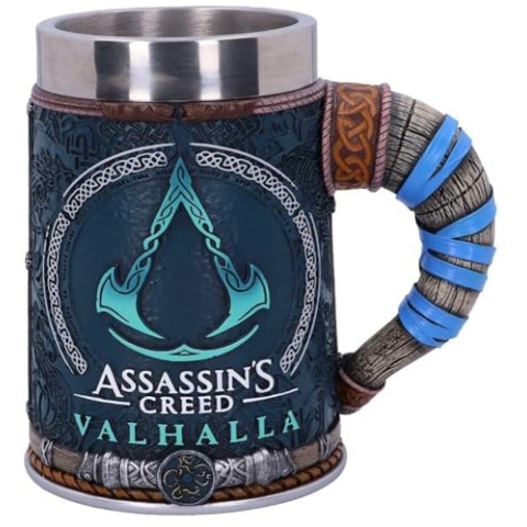 Nemesis Now B5335S0 offiziell lizenziertes Assassins Creed Valhalla Wikingerspiel, Harz, W. Edelstahl., mehrfarbig