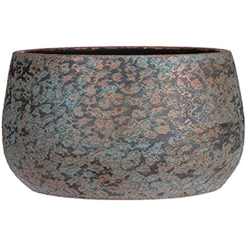 Mica decorations Clemente Blumentopf H25,5 x Ø32 cm Terrakotta Kupfer
