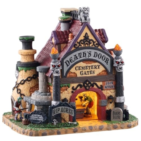 Lemax - Death`s Door Cemetry Gates 05614 Haus Halloween Spookytown