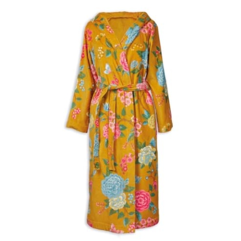 PIP Studio Good Evening Bademantel Farbe Gelb Größe XS Morgenmantel Kimono Damen-Bademantel