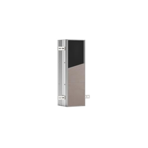 emco ASIS PLUS WC-Bürstengarnitur-Unterputz-Modul, platzsparender Stauraum aus hochwertigem Aluminium für die Toilettenbürste, individuell gestaltbar mit Klobürstenhalter
