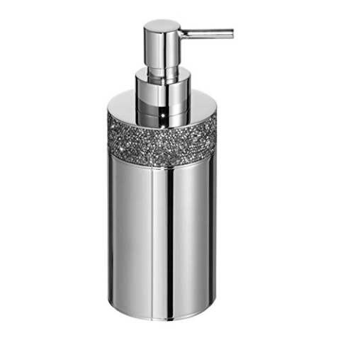 Decor Walther Rocks SSP 1 Seifenspender, Chrom glänzend H 17,5cm Ø 6,5cm mit Kristallen von Swarovski®