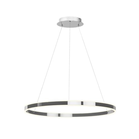 Lucande LED Lyani dimmbar (Modern) in Chrom aus Metall (1 flammig,) Wohnzimmerleuchte