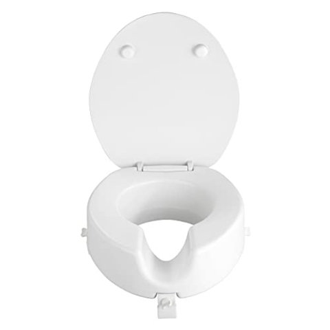 Wenko 20063100 WC-Sitz Secura - Easy-Close, Duroplast/PE, 41.5 x 19 x 44 cm, weiß