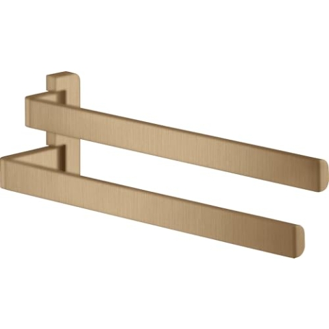 hansgrohe AXOR Universal Accessories Doppel-Handtuchhalter, Farbe: Brushed Bronze