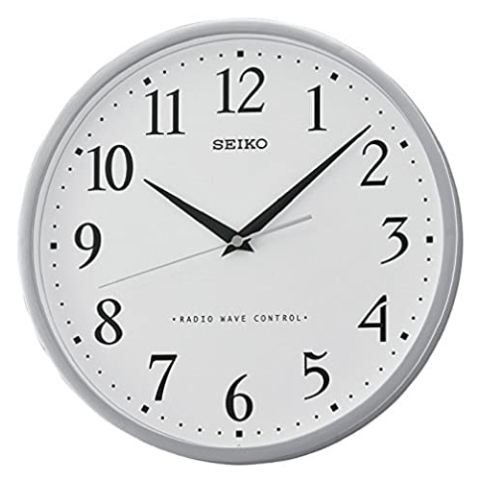 Seiko Funkwanduhr weiß Kunststoff QXR210S