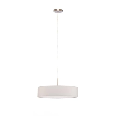 Lindby Pendelleuchte Sebatin (Modern) in Creme aus Textil (3 flammig, E27) - Hängeleuchte Esstischlampe Hängelampe Küchenleuchte