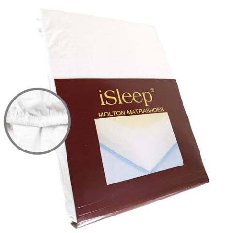 iSleep Schwere Qualität Molton Spannbettlaken 100% Baumwolle (160x210/220 cm)