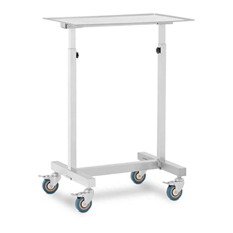 Steinberg Systems SBS-LF-151 Instrumententisch mobil 600 x 400 mm höhenverstellbar 2 3 Instrumentenwagen Instrumententisch höhenverstellbar Instrumententisch Edelstahl