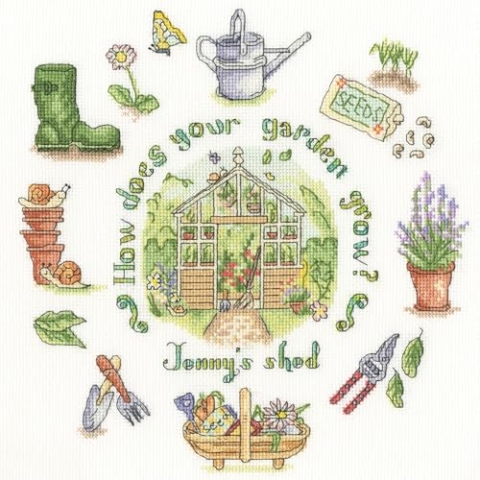 Bothy Threads The Home Of Happy Stitching Kreuzstich Stickpackung, Wie wächst Ihr Garten?